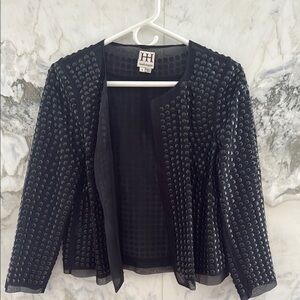 Haute Hippie Black Blazer with emblishements
